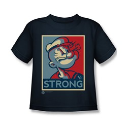 Popeye - Little Boys Strong T-Shirt In Navy