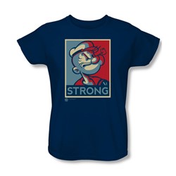 Popeye - Womens Strong T-Shirt In Navy