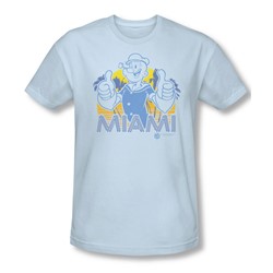 Popeye - Mens Miami T-Shirt In Light Blue