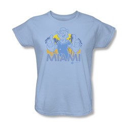 Popeye - Womens Miami T-Shirt In Light Blue
