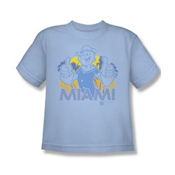 Popeye - Big Boys Miami T-Shirt In Light Blue