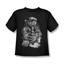 Popeye - Little Boys Mine All Mine T-Shirt In Black