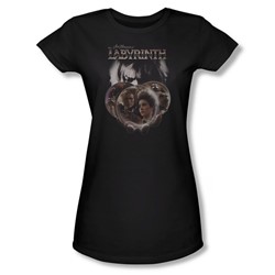 Labyrinth - Womens Globes T-Shirt In Black