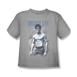 Bruce Lee - Little Boys Blue Jean Lee T-Shirt In Heather