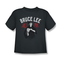 Bruce Lee - Little Boys Ready T-Shirt In Charcoal