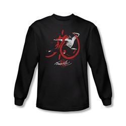 Bruce Lee - Mens High Flying Long Sleeve Shirt In Black