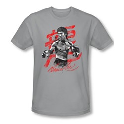 Bruce Lee - Mens Ink Splatter T-Shirt In Silver