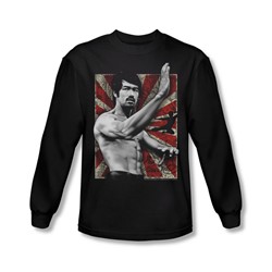 Bruce Lee - Mens Concentrate Long Sleeve Shirt In Black