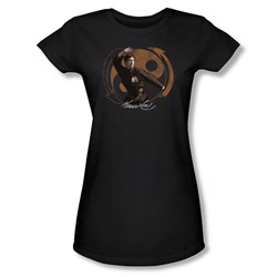 Bruce Lee - Womens Jeet Kun Do Pose T-Shirt In Black