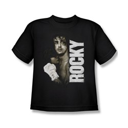 Rocky - Big Boys Painted Rocky T-Shirt In Black