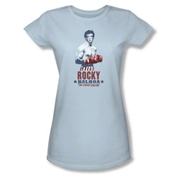 Mgm - Womens Rocky T-Shirt In Light Blue
