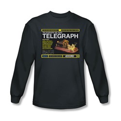 Warehouse 13 - Mens Telegraph Island Long Sleeve Shirt In Charcoal