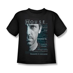 House - Little Boys Houseisms T-Shirt In Black