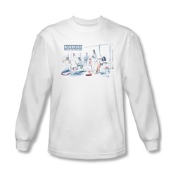 Law & Order - Mens Dominos Long Sleeve Shirt In White