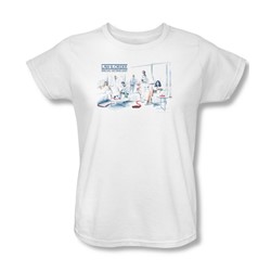 Law & Order - Womens Dominos T-Shirt In White