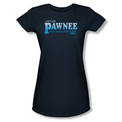 Parks & Recreation - Womens Pawnee T-Shirt In Navy