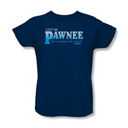 Parks & Recreation - Womens Pawnee T-Shirt In Navy