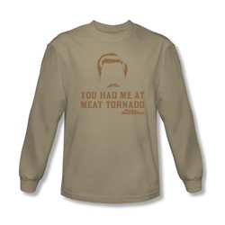 Parks & Recreation - Mens Meat Tornado Long Sleeve Shirt In Sand