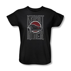 Knight Rider - Womens Logo T-Shirt In Black