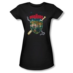Warriors - Womens Shield T-Shirt In Black