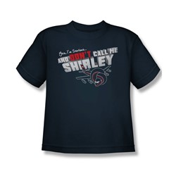 Airplane - Big Boys Dont Call Me Shirley T-Shirt In Navy