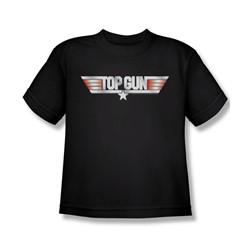 Top Gun - Big Boys Logo T-Shirt In Black