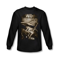 War Of The Worlds - Mens Death Rays Long Sleeve Shirt In Black