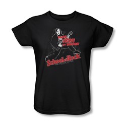 School Of Rock - Womens Rockin T-Shirt In Black