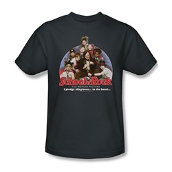 School Of Rock - Mens I Pledge Allegiance T-Shirt In Charcoal
