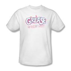Grease - Mens Grease Is The Word T-Shirt In White