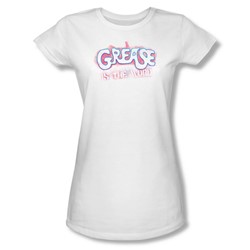 Grease - Womens Grease Is The Word T-Shirt In White