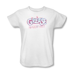 Grease - Womens Grease Is The Word T-Shirt In White