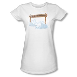Its A Wonderful Life - Womens Bedford Falls T-Shirt In White