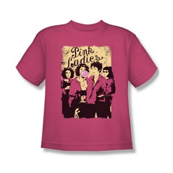 Grease - Big Boys Pink Ladies T-Shirt In Hot Pink