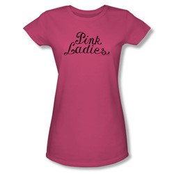 Grease - Womens Pink Ladies Logo T-Shirt In Hot Pink