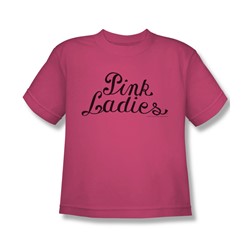 Grease - Big Boys Pink Ladies Logo T-Shirt In Hot Pink