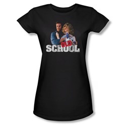 Old School - Womens Frank And Friend T-Shirt In Black