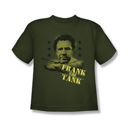 Old School - Big Boys Frank The Tank T-Shirt In Military Green