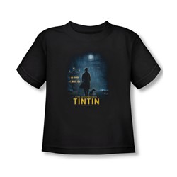 Tintin - Toddler Title Poster T-Shirt In Black
