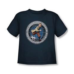 Tintin - Toddler Globe T-Shirt In Navy