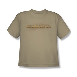 Gladiator - Big Boys Logo T-Shirt In Sand