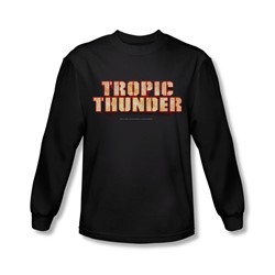 Tropic Thunder - Mens Title Long Sleeve Shirt In Black