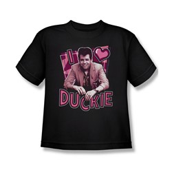 Pretty In Pink - Big Boys I Heart Duckie T-Shirt In Black