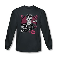 Grease - Mens Kenickie Long Sleeve Shirt In Charcoal