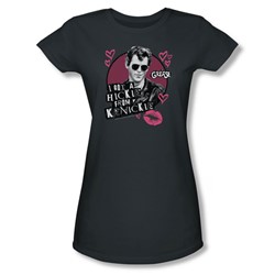 Grease - Womens Kenickie T-Shirt In Charcoal