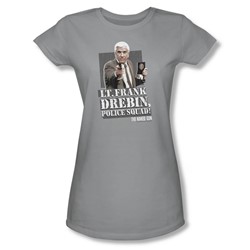 Naked Gun - Womens Fran Drebin T-Shirt In Silver