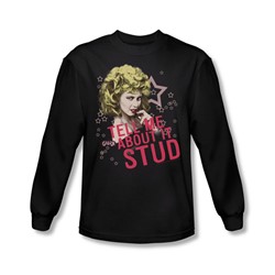 Grease - Mens Tell Me About It Stud Long Sleeve Shirt In Black