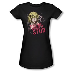 Grease - Womens Tell Me About It Stud T-Shirt In Black