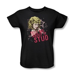 Grease - Womens Tell Me About It Stud T-Shirt In Black