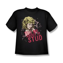 Grease - Big Boys Tell Me About It Stud T-Shirt In Black